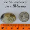 Lacy's Cab w/ Character -  CAB 6- Lime w/Charcoal Colors - 28x18mm